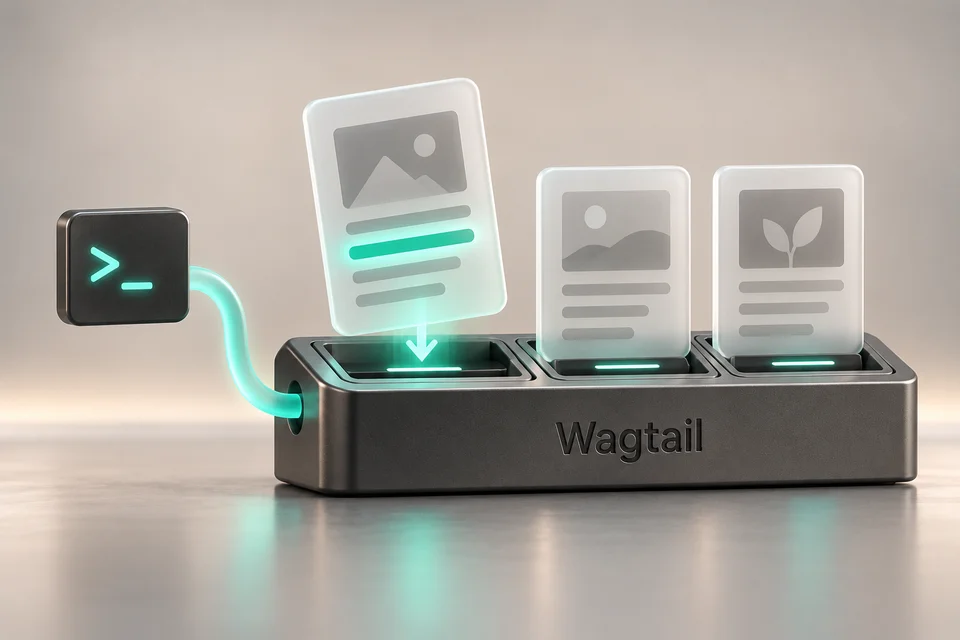 Wagtail API connecting a terminal to website content cards